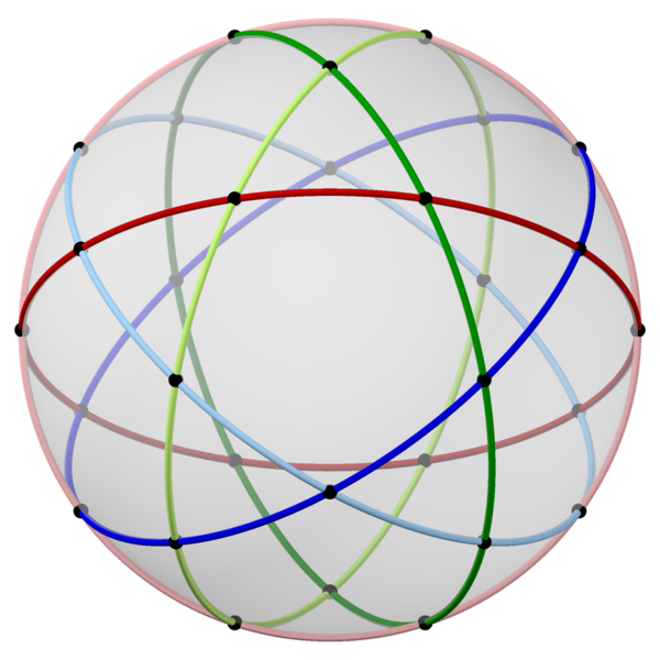 File:Spherical icosidodecahedron with colored cicles, 5-fold light.png