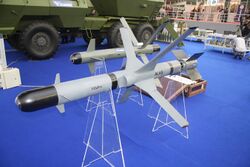 Ракета АЛАС изложена на сајму наоружања и војне опреме Партнер 2011.jpg