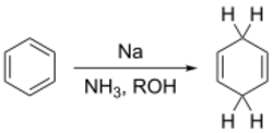 Birch reduction general reaction.svg