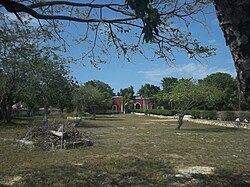 Entrance Hacienda Chenkú, Yucatán