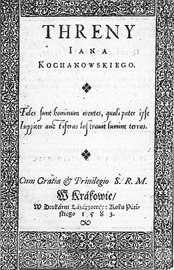 Kochanowski - Treny (1583).jpg