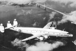 Lockheed C-121G-LO 54-4052 1501st Air Transport Group over Golden Gate Bridge.jpg