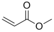 Skeletal formula of methyl Acrylate