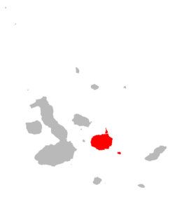 Microlophus indefatigabilis distribution.svg