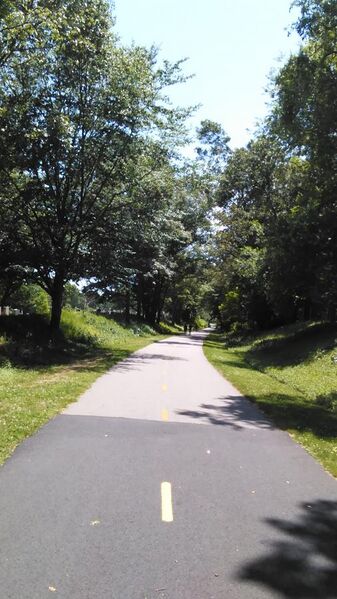 File:South County Bike Path in Peace Dale, June 2016.jpg
