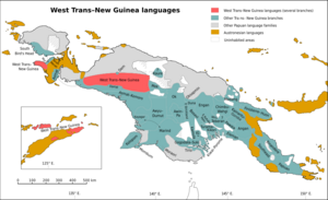 West Trans-New Guinea languages.svg