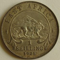 1925 East African 1 Shilling coin reverse.jpg