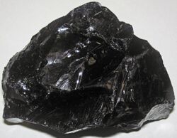 Gilsonite (uintaite) (Big Bonanza Vein intruded in the Uinta Formation, Middle Eocene; Bonanza, Utah, USA) 4.jpg