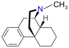 Chemical structure of N-methylmorphinan.