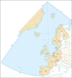Map of the OSPAR area