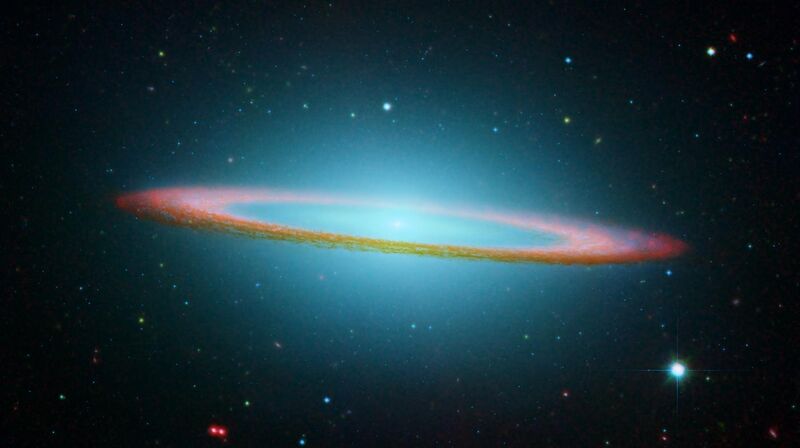 File:Sombrero Galaxy in infrared light (Hubble Space Telescope and Spitzer Space Telescope).jpg