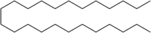 Skeletal formula of tetracosane