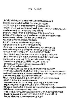 Codex Bezae - Latin Luke 23-47-24-1 (The S.S. Teacher's Edition-The Holy Bible - Plate XXVI).jpg