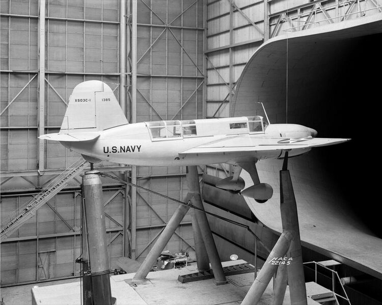 File:Curtiss XSO3C in wind tunnel 1940.jpeg