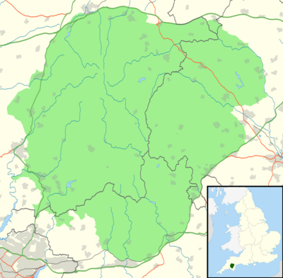 Dartmoor National Park UK location map.svg