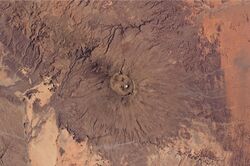 Emi Koussi Volcano, Chad From ISS.JPG