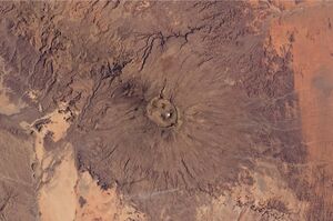 Emi Koussi Volcano, Chad From ISS.JPG