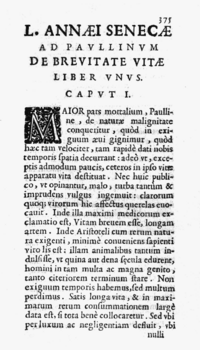 L Annaei Senecae philosophi 1643 page 375 De Brevitate Vitae.png