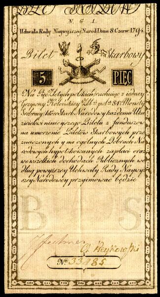File:POL-A1a-Bilet Skarbowy-5 Zlotych (1794 First Issue).jpg