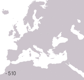Territories of the Roman civilisation:   Roman Republic   Roman Empire   Western Roman Empire   Eastern Roman Empire