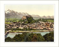 Salzburg from the Kapuzinerberg Austro-Hungary.jpg