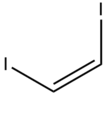 Skeletal formula of Cis-1,2-DIIODOETHYLENE