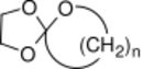 Structural formula of an spiro orthoester. This kind of monomer is used as expanding monomer.