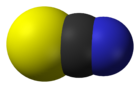 The thiocyanate anion (space-filling model)