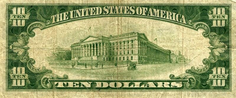 File:US $10 1934 Note Back.jpg