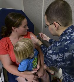 Patients receive flu vaccination at Naval Health Clinic Hawaii 151001-N-GI544-080.jpg