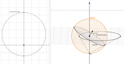 Proyección estereográfica del horizonte sobre el tímpano de un astrolabio.png
