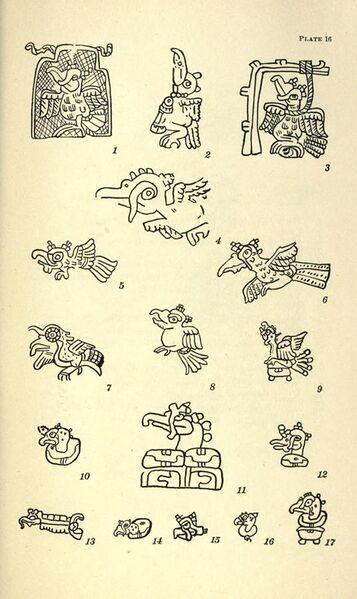 File:Animal figures in the Maya codices (Plate 16) BHL41003948.jpg
