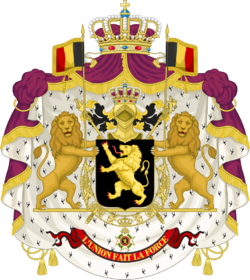 Coat of Arms of the King of the Belgians (1921-2019).svg