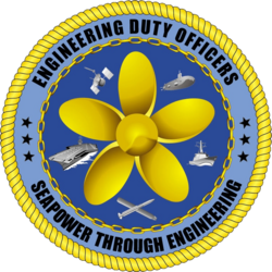 Official logo of the Engineering Duty Officer Community.