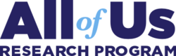 Logo composed of the words All Of Us Research Program