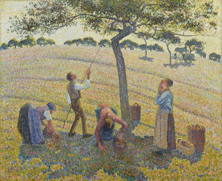 File:Apple Harvest by Camille Pissarro.jpg