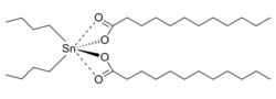 Dibutyltin dilaurate molecule structure.png