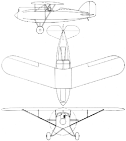 EAC-1 3-view Aero Digest July,1930.png