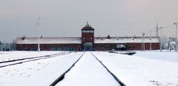 Gate of Auschwitz II, 28 November 2007 (3).jpg