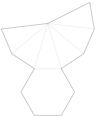 Geometric Net of an Hexagonal Pyramid.svg