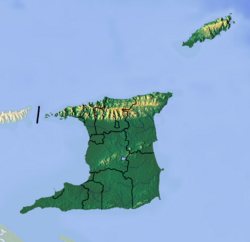 Location map/data/Trinidad and Tobago is located in Trinidad and Tobago