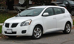 2010 Pontiac Vibe 1.8L in Ultra White, Front Left, 2020-10-16.jpg