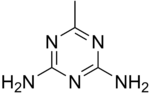 Kekulé, skeletal formula of acetoguanamine