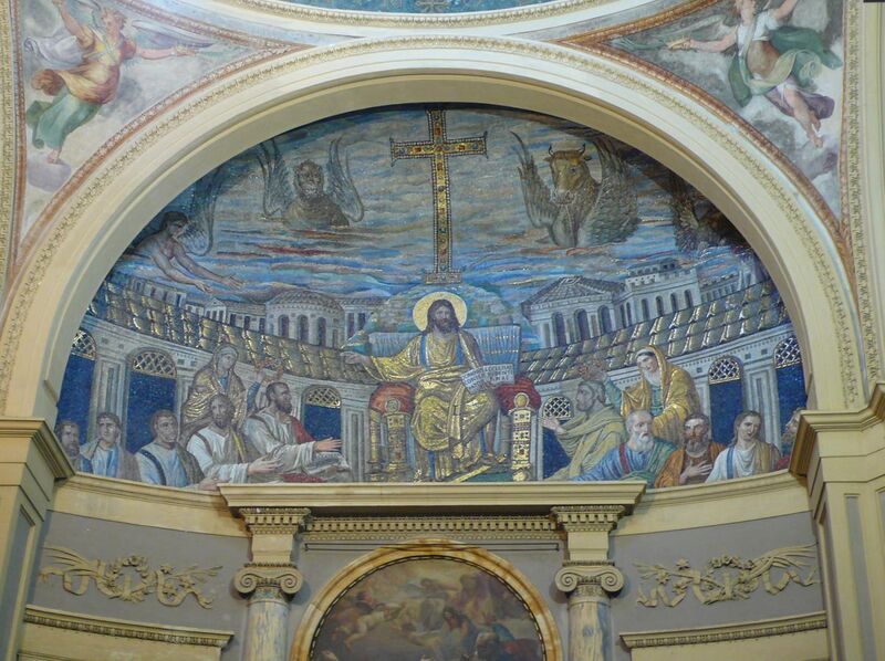 File:Apsis mosaic, Santa Pudenziana, Rome W2.JPG