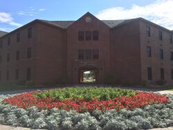 Entrance to Bison Court, one of the University Apartments.jpg