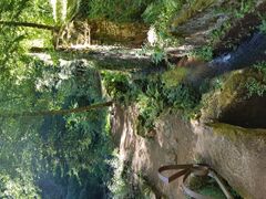 Photograph of a hiking path following a mine work of the Durolle.