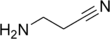 Structural formula of aminopropionitrile