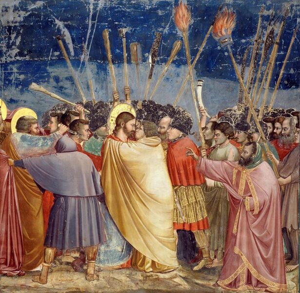 File:Giotto - Scrovegni - -31- - Kiss of Judas.jpg