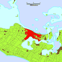 Location of Nukuʻalofa on Tongatapu