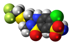 Polythiazide molecule spacefill.png